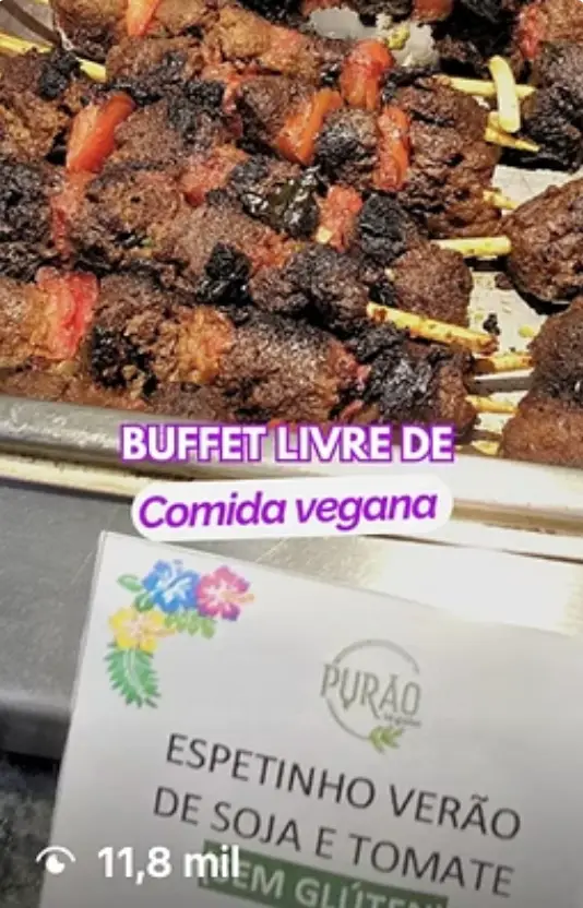 Reel do Purão Vegano gravado na cozinha